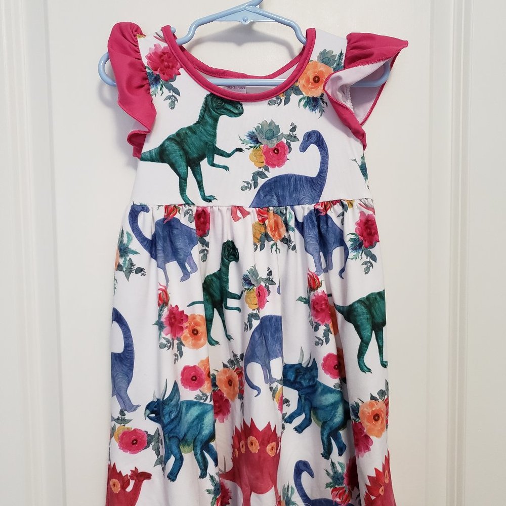 Floral Dinosaur Dress